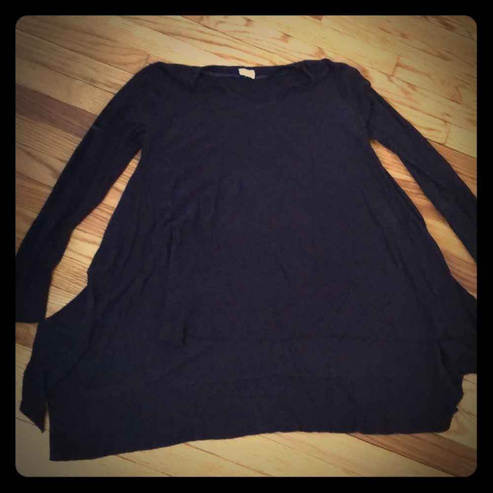 V neck a-line sweater